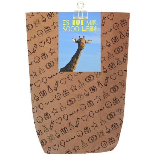 Geschenktüte ES TUT MIR SOOO LEID! - zum Befüllen