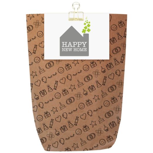 Geschenktüte HAPPY NEW HOME - zum Befüllen