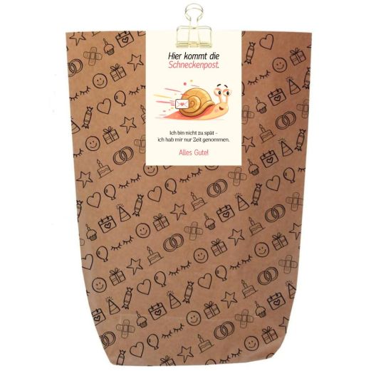 Geschenktüte „Hier kommt die Schneckenpost“ (Edition 2026) – zum Befüllen
