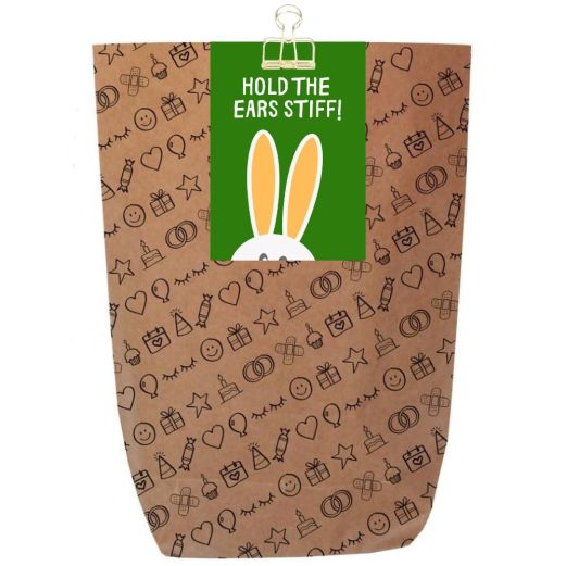 Geschenktüte HOLD THE EARS STIFF! - zum Befüllen