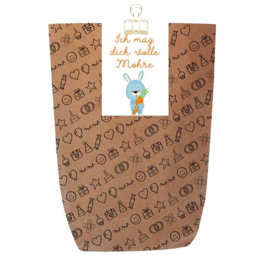 Geschenktüte ICH MAG DICH VOLLE MÖHRE - zum Befüllen