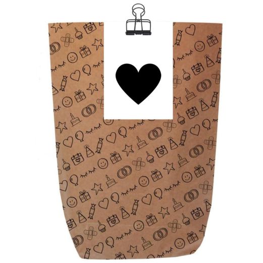 Geschenktüte HERZ - zum Befüllen