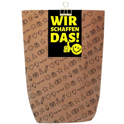 Geschenktüte Motivationsgeschenk „Wir schaffen das!“ – zum Befüllen