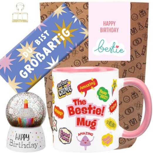 Geschenktüte HAPPY BIRTHDAY BESTIE # 1