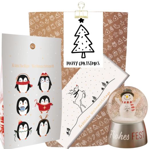 Geschenktüte Weihnachten „Happy Christmas“ (Set 6)