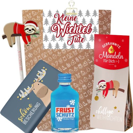 Geschenktüte „Kleine Wichteltüte“ - Lustiges Wichtelgeschenk (Set 2)