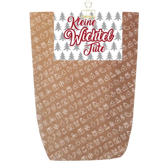 Geschenktüte X-MAS ICON - KLEINE WICHTEL TÜTE - zum Befüllen