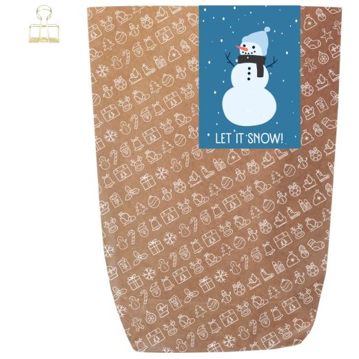 Geschenktüte LET IT SNOW! - zum Befüllen