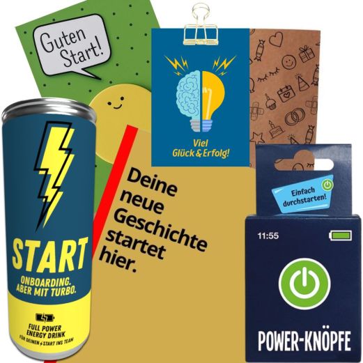 Geschenktüte „Viel Glück & Erfolg“ – Geschenk zur Prüfung oder zum Jobstart (Set 5)