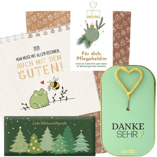 Geschenktüte Weihnachten – Für Pflegekräfte / Pflegeheld:in (Set 1)