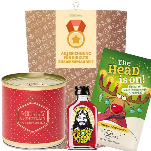 Geschenktüte Mitarbeitergeschenk „Auszeichnung für die gute Zusammenarbeit“ (Set 6)