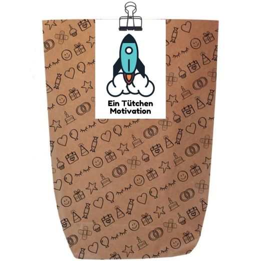 Geschenktüte EIN TÜTCHEN MOTIVATION - zum Befüllen