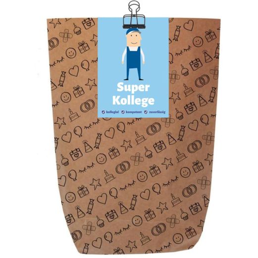 Geschenktüte „Super Kollege“ – zum Befüllen