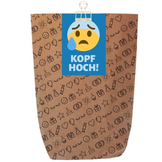 Geschenktüte KOPF HOCH! - zum Befüllen