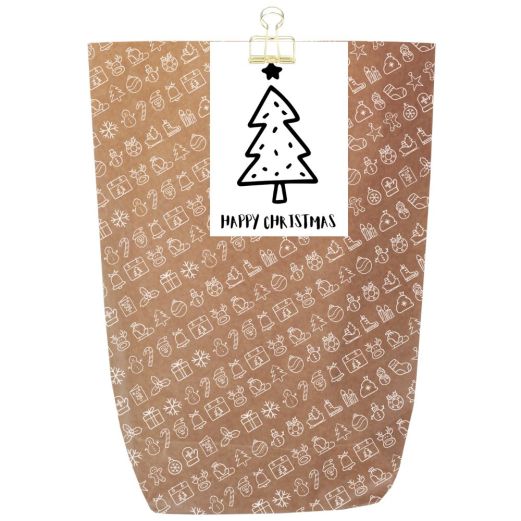 Schöne Geschenkverpackung für Weihnachtsgeschenke „Happy Christmas“