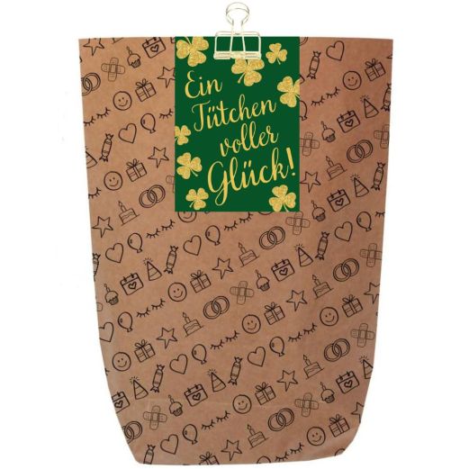 Geschenktüte viel Glück „Ein Tütchen voller Glück!“ – zum Befüllen