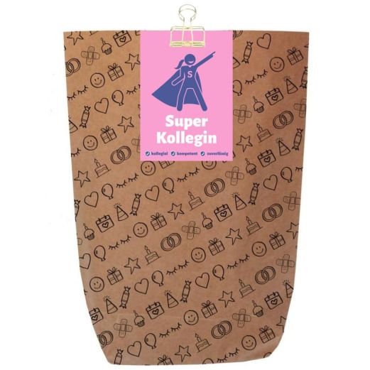 Geschenktüte „Super Kollegin“ – zum Befüllen