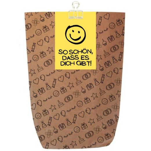 Geschenktüte Geburtstagsgeschenk „So schön, dass es dich gibt!“ – zum Befüllen