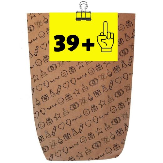 Geschenktüte 39 PLUS - zum Befüllen