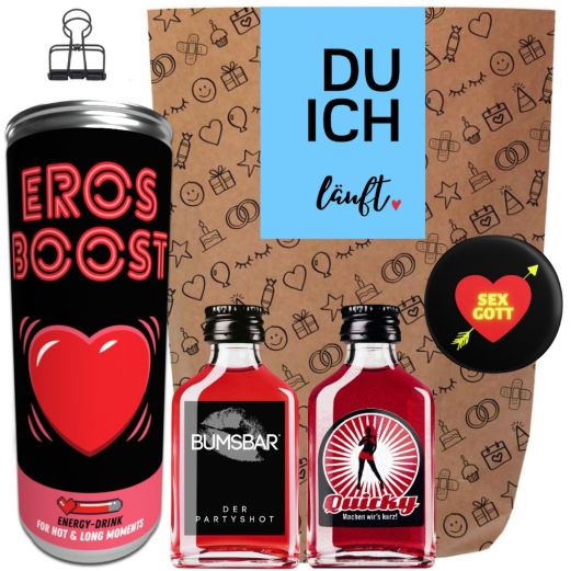 Geschenktüte DU ICH LÄUFT - blau # 6