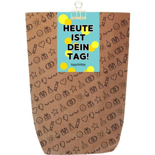 Geschenktüte HEUTE IST DEIN TAG! - zum Befüllen