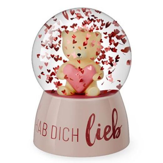 Glitzerkugel ICH HAB DICH LIEB