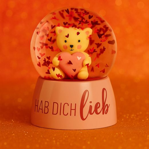 Glitzerkugel Ich hab dich lieb