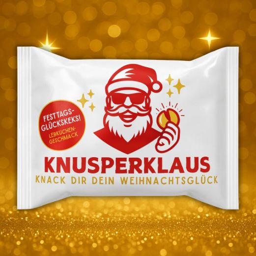 Weihnachts-Glückskeks „Knusperklaus