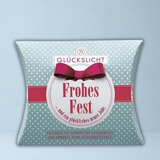 Glückslicht FROHES FEST - gepunktet