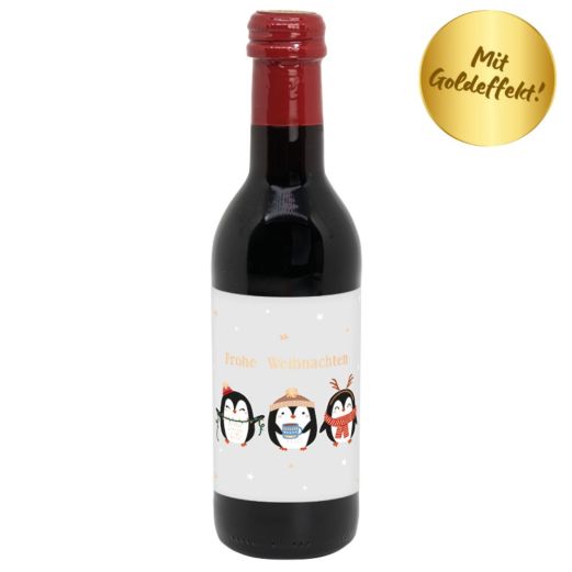 Glühwein „Frohe Weinachten“ (Pinguine)