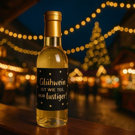 Glühwein weiß 0,25L Glühwein ist wie Tee, nur lustiger