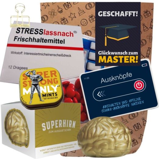 Geschenkset ZUM MASTER ABSCHLUSS # 5