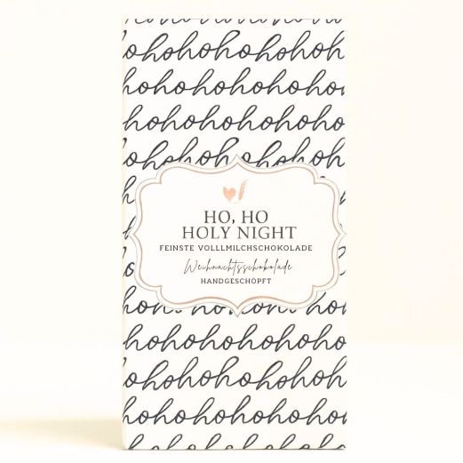 Handgeschöpfte Vollmilchschokolade 100g „Holy Night“ – Bake Affair