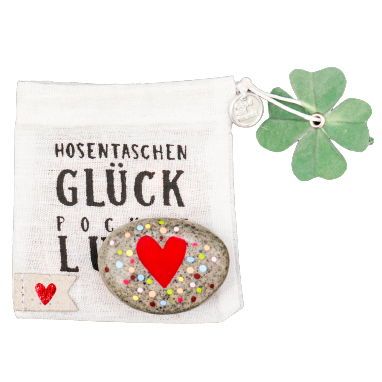 Hosentaschen Glück HERZ