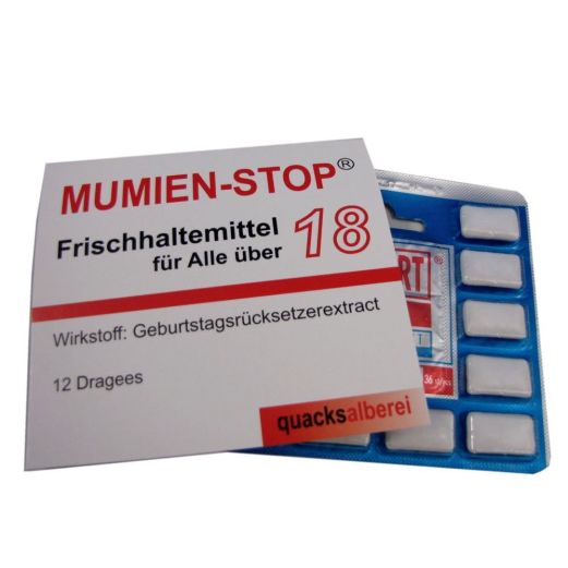 Kaugummis MUMIEN-STOP Ü 18 