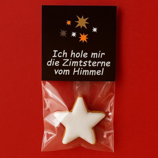 Kleine Naschtüte „Ich hole mir die Zimtsterne vom Himmel“