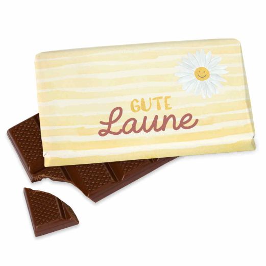 Schokolade 40g GUTE LAUNE - Blume