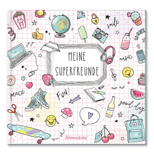 Freundebuch MEINE SUPERFREUNDE - Version GIRL POWER