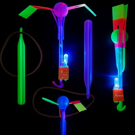 LED-Helikopter mit Katapult