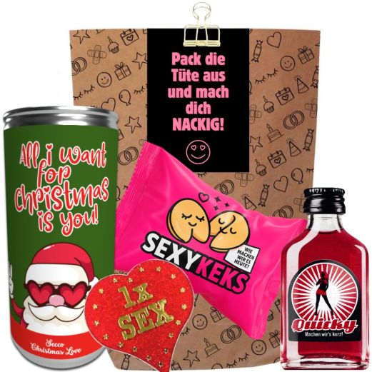 Geschenktüte „Mach dich nackig“ – Lustige Geschenktüte für Freund:in (Set 1)