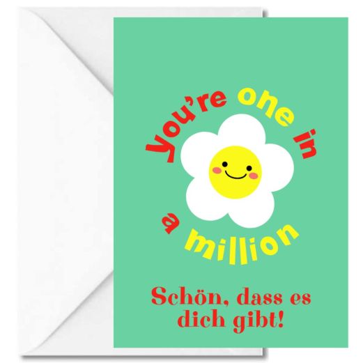 Minicard YOU`RE ONE IN A MILLION!