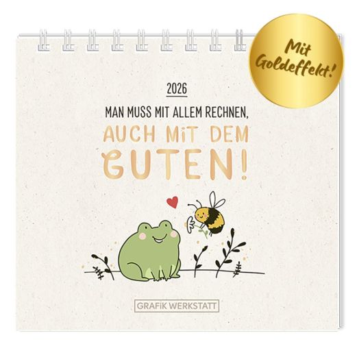 Mini-Kalender 2026 Man muss mit allem rechnen