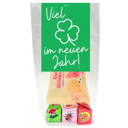 Mini Magic Glückstüte „Viel Glück im neuen Jahr“ – kleines Neujahrsgeschenk (Set 3)