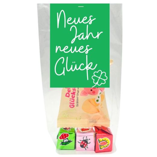 Mini Magic Glückstüte „Neues Jahr, neues Glück“ – kleines Neujahrsgeschenk (Set 2)