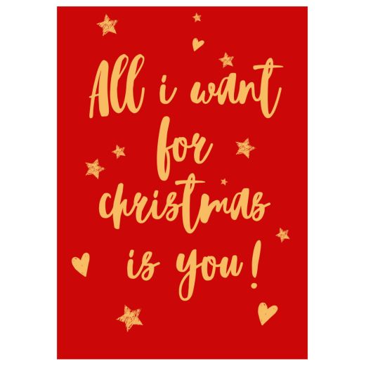 Minicard ALL I WANT FOR CHRISTMAS IS YOU! - First Edition