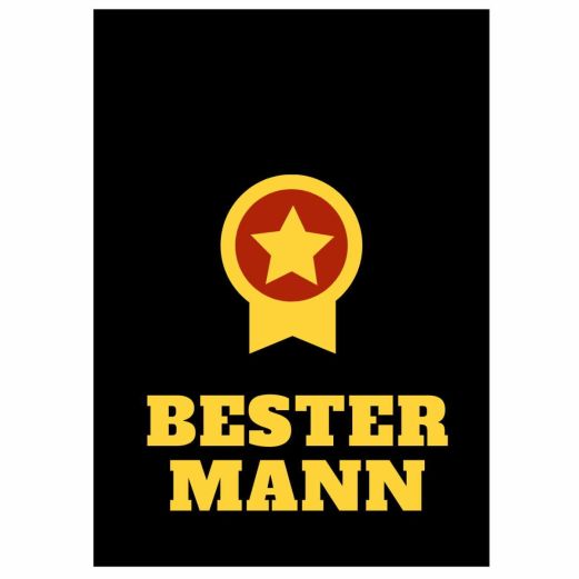 Minicard BESTER MANN - Motiv Orden