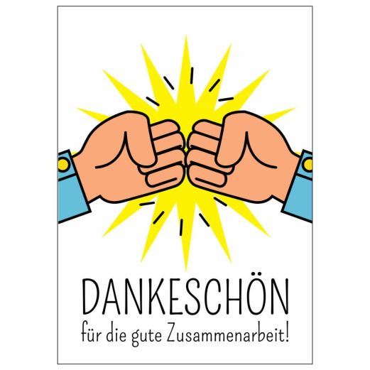 Minicard DANKESCHÖN FÜR DIE GUTE ZUSAMMENARBEIT - New Edition