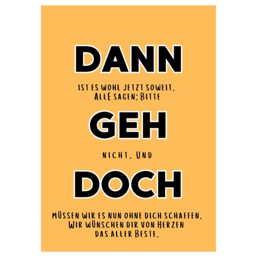 Minicard DANN GEH DOCH