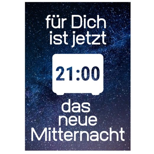 Minicard 21:00 DAS NEUE MITTERNACHT