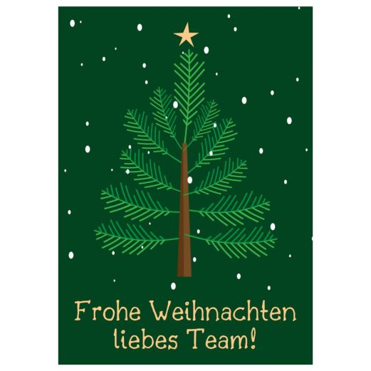 Minicard FROHE WEIHNACHTEN LIEBES TEAM!